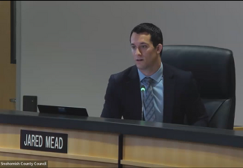 Councilmember Mead at Budget Deliberations