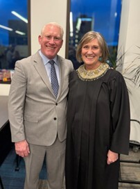 Judges Joseph Wilson (left) and Karen Moore