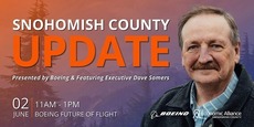 Snohomish County Executive Dave Somers Update June 2 from 11am to 1pm at Boeing Future of Flight