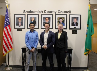 Councilmember Mead with his District Legislative Page Interns