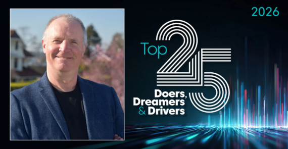 Photo of Viggo Forde with words: "Top 25 Doers, Dreamers, Drivers 2026"