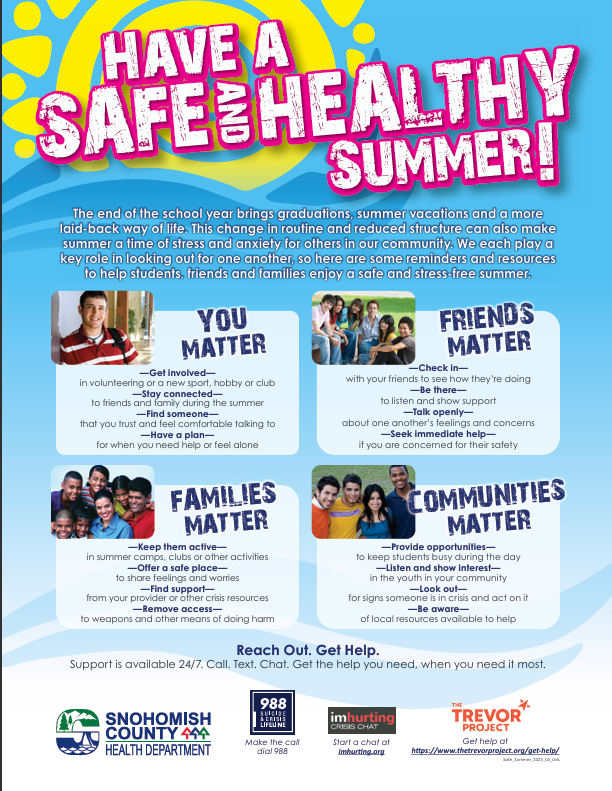 Safe and Healthy Summer
