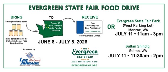 Evergreen State Fair Food Drive