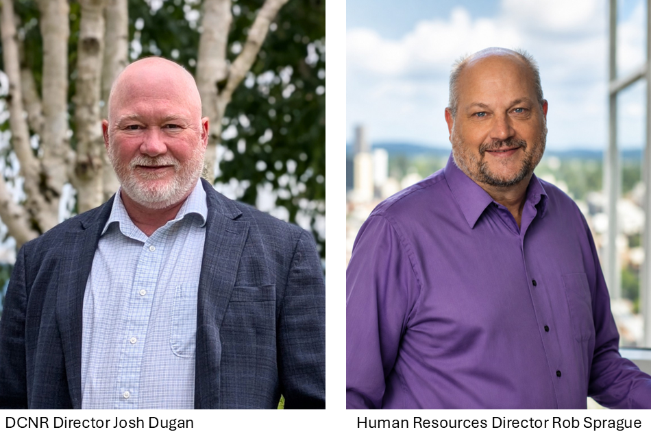 DCNR Director Josh Dugan and HR Director Rob Sprague