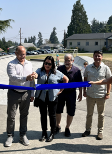 Ribbon cutting at the New Lions Park Skate Dot Opens in Everett