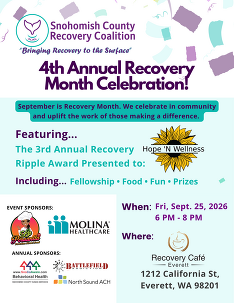 Recovery month celebration poster