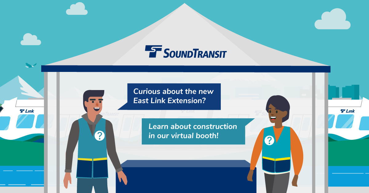 East Link Extension Virtual Booth Graphic