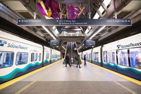 Train testing at Capitol Hill Station