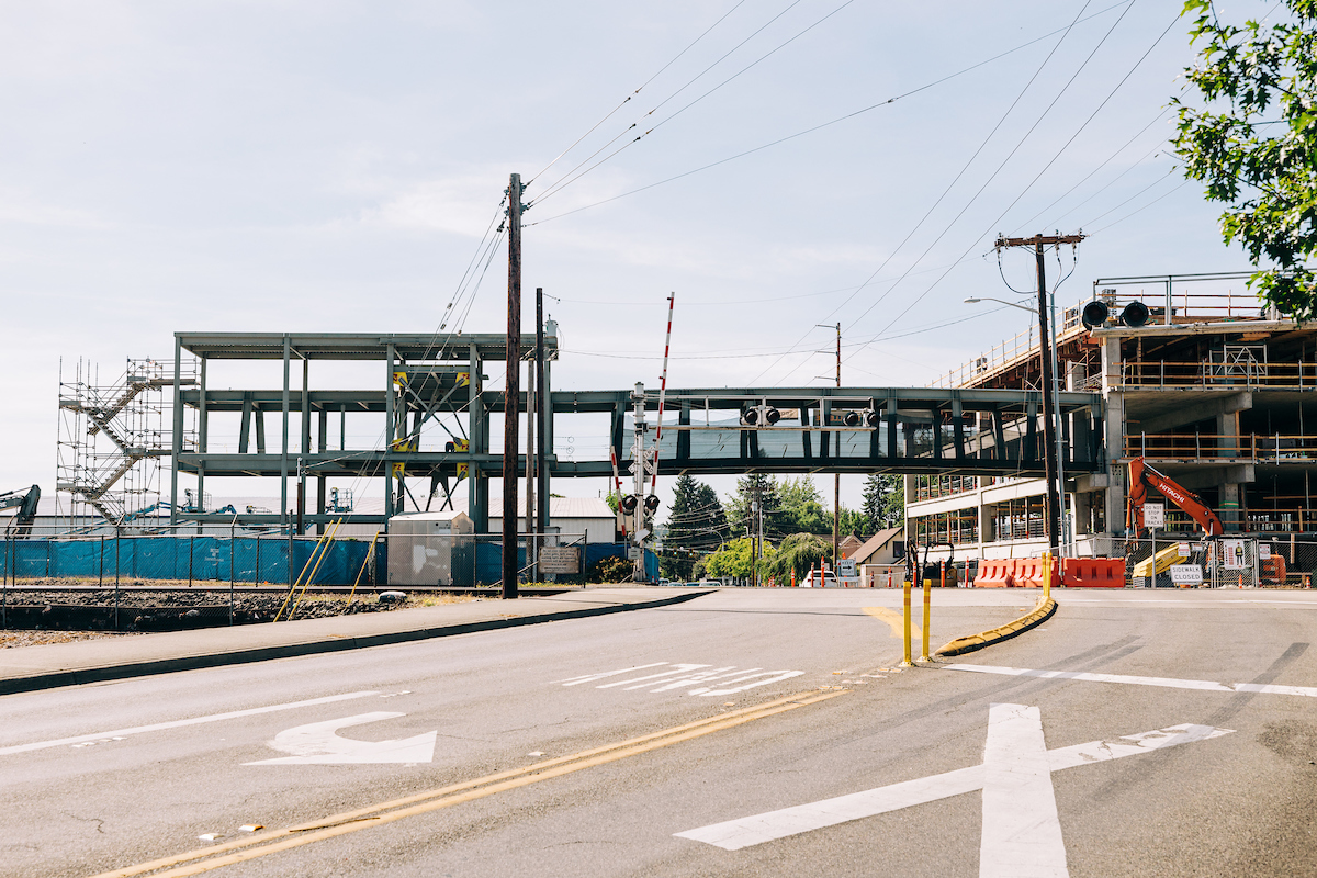 Photo of Construction of future Puyallup Sounder Station Garage