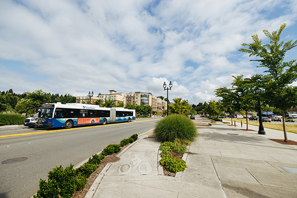 Sound Transit Bus in Bothell.