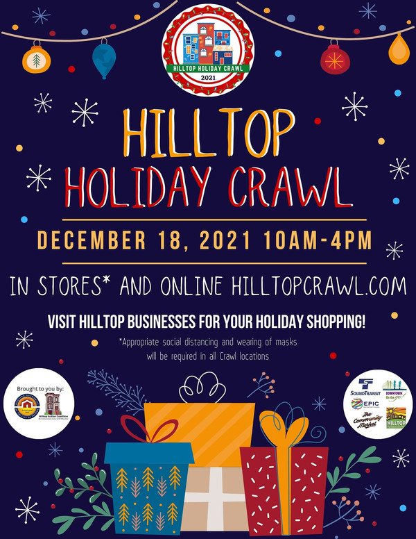 Poster image for Hilltop Tacoma Holiday Crawl, Hilltop Tacoma Link Extension