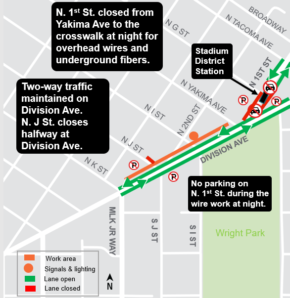 Map of Division Avenue road closures