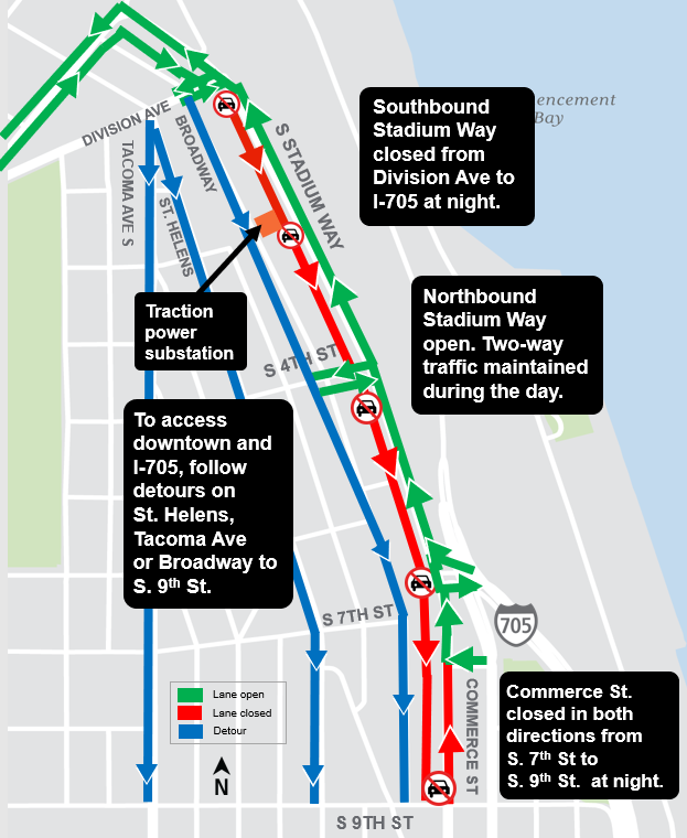 Construction alert: Hilltop Tacoma Link Extension