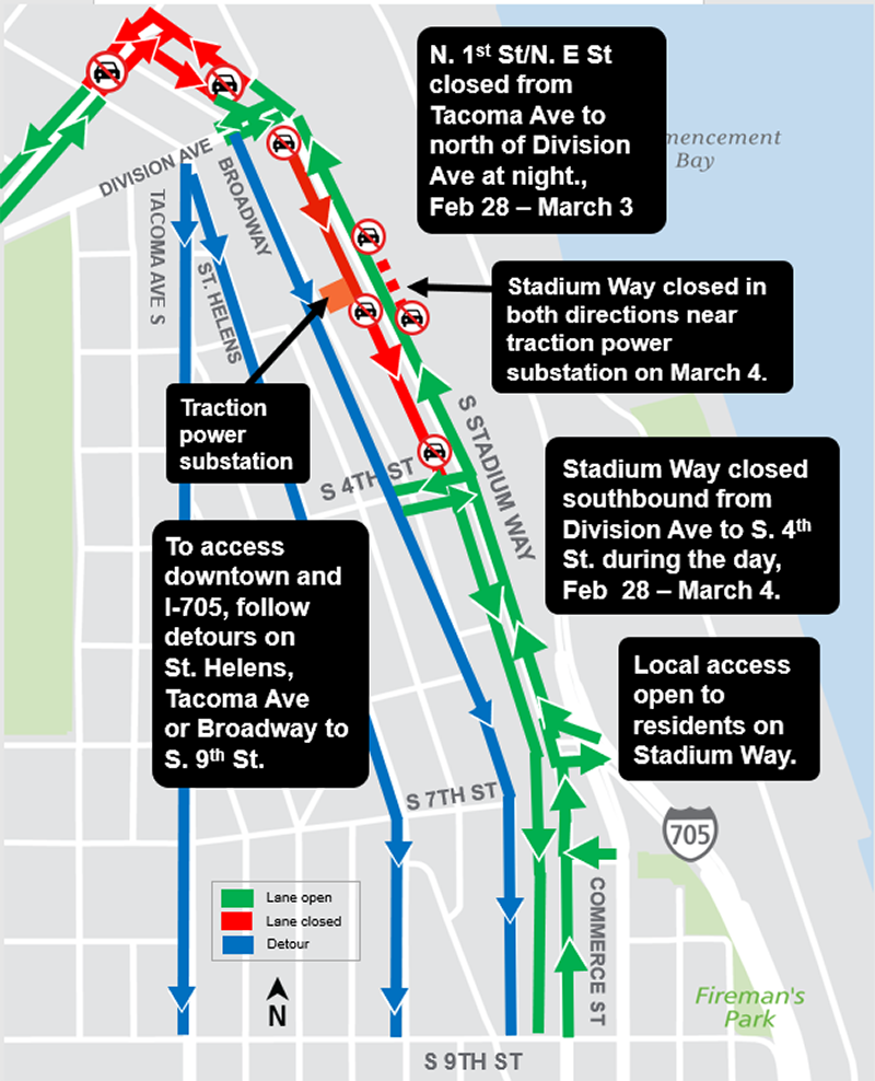 Construction alert: Hilltop Tacoma Link Extension