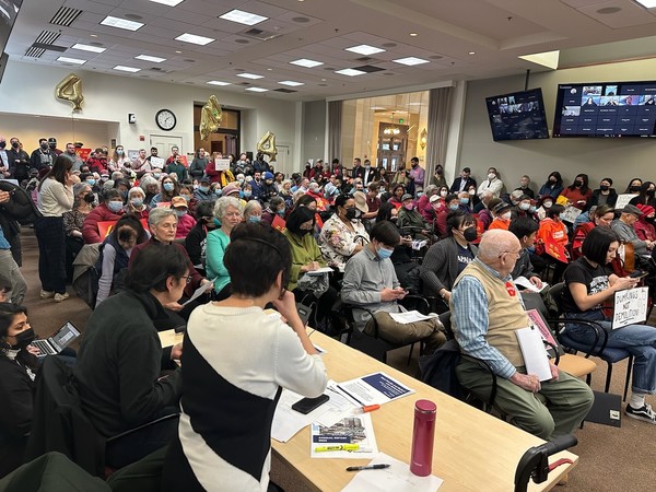 Photo of people in attendance at the Sound Transit March 23 Board Meeting