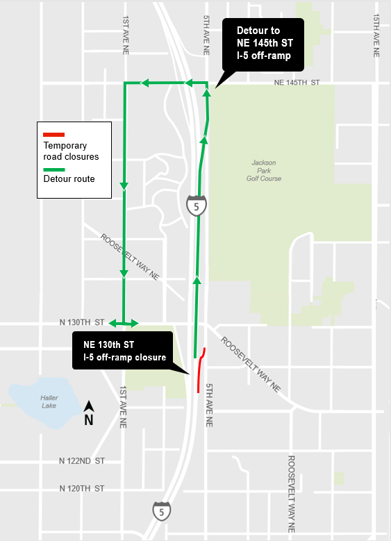 130th Closure Detour Map