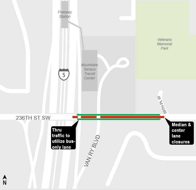 236th St Median Closure