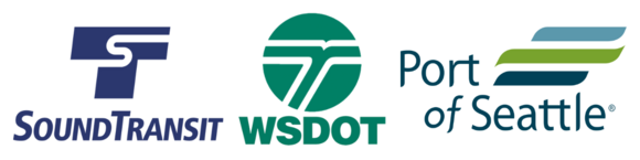 ST, WSDOT, Port of Seattle Logos