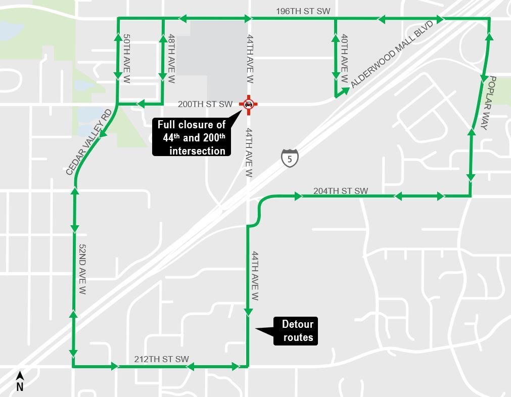 44th and 200th night closure