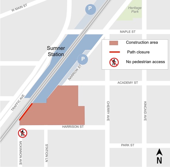 map of sumner station access