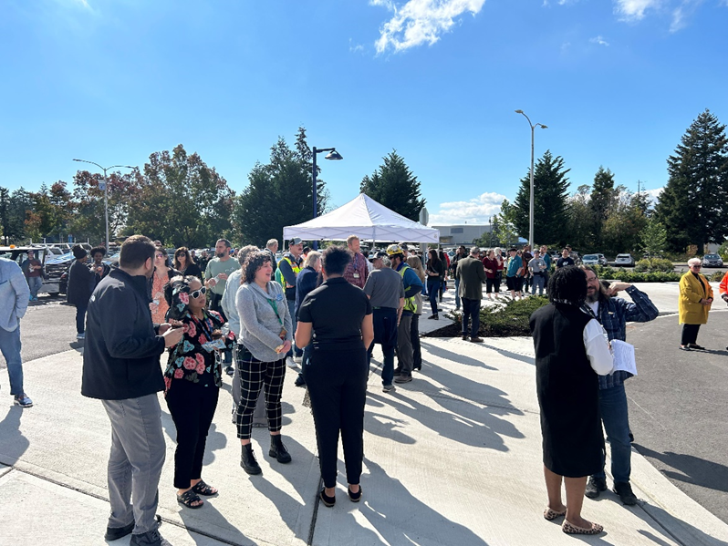 community members at engagement event
