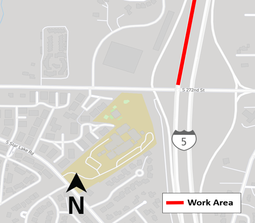 Map of lane closures