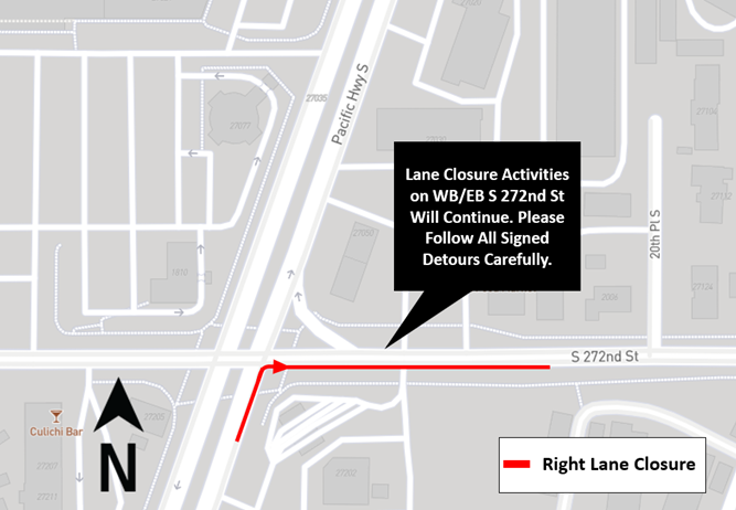 Map of closure. Read "What", "When", "Where" sections for details.