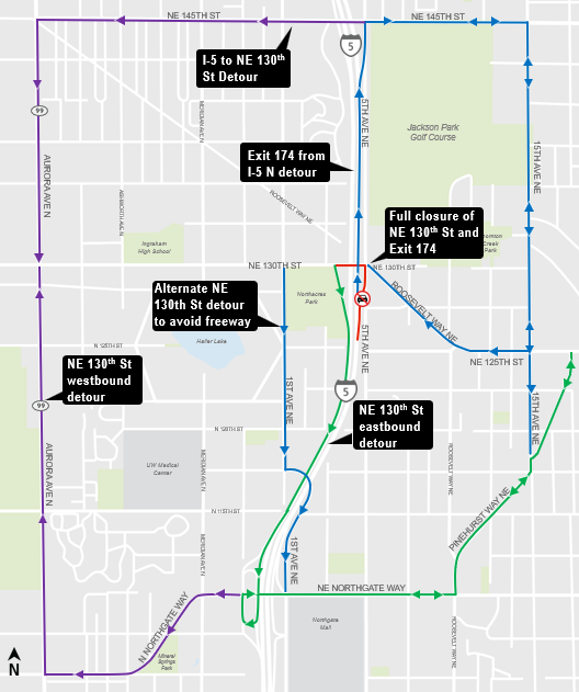 Map of full 130th closure. Read content for more details. 
