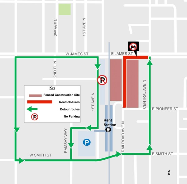Kent station disruption map