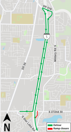 Map of construction work
