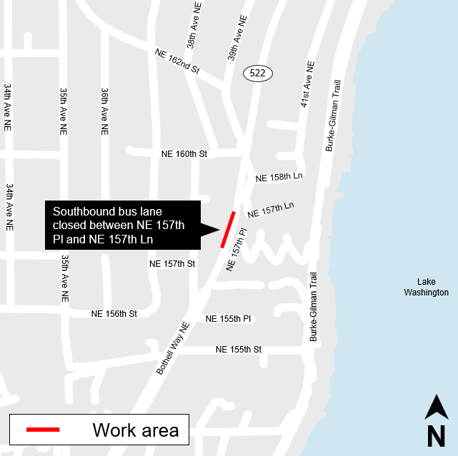 Map of lane closure. Read content for more information.
