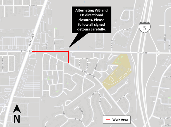 Map of closure. Read content under headings for more information.