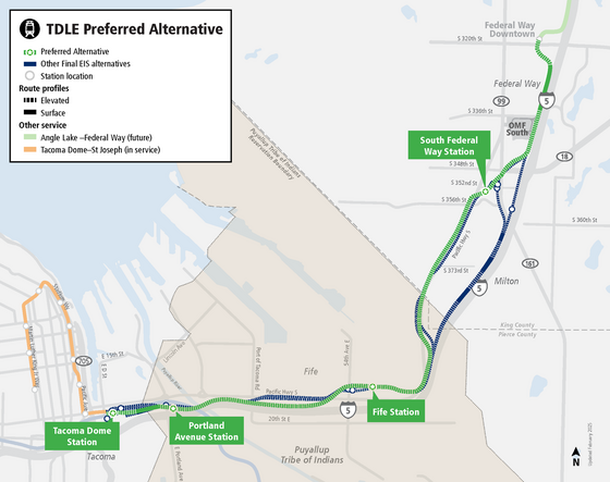 Preferred Alternative map. Read content under 2025 Milestones heading for more information.