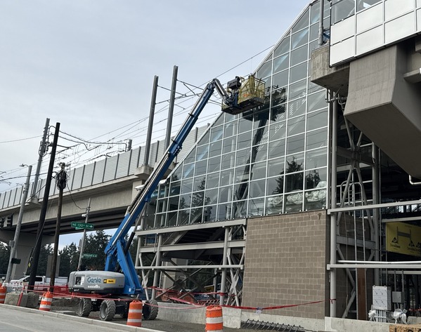 Photo of Pinehurst Station construction in progress