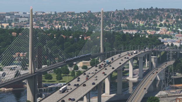 Rendering of what the future West Seattle Link Extension bridge.