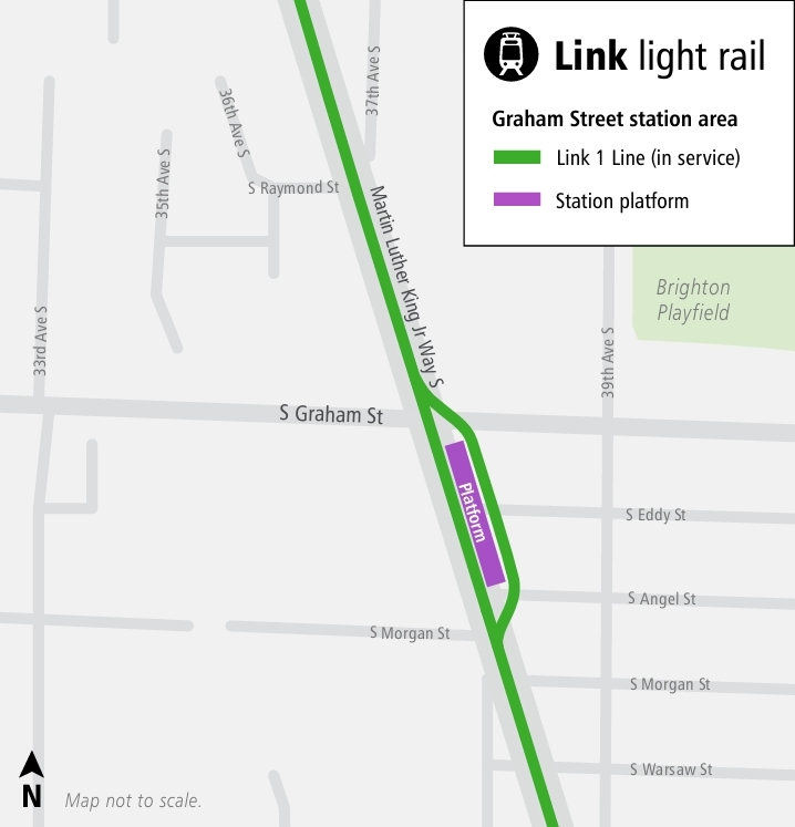 Map of Graham Street Station