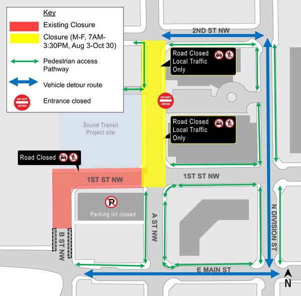 Map of closure.