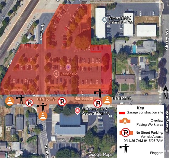 SSAI Construction Alert No Parking Paving 9-14-26 MAP
