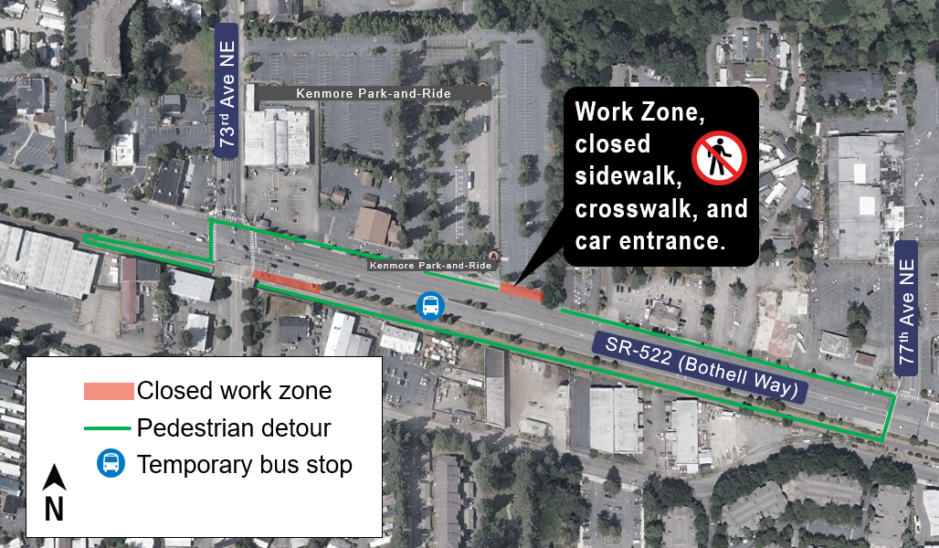 S3 Kenmore Ped Detour