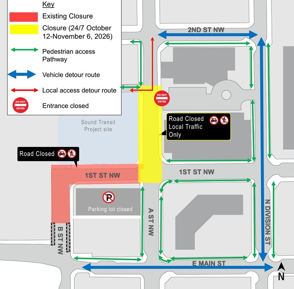 Map of street impacts