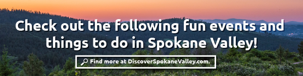 Landscape of Spokane Valley during sunset