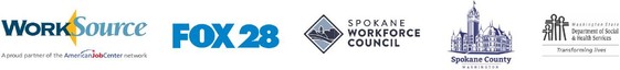 Sponsor Logo: WorkSource Spokane Fox28 Spokane Workforce Council Spokane County Washington Washington State department of Social and Health Services