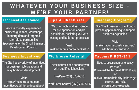 Tacoma Business Support Flyer