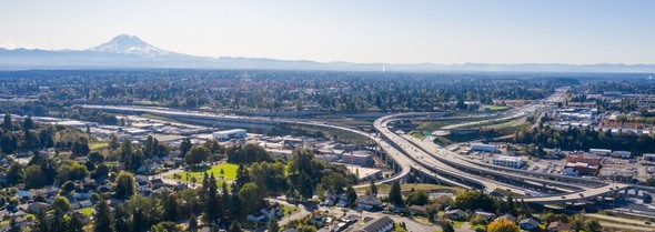 Picture of freeway through Tacoma