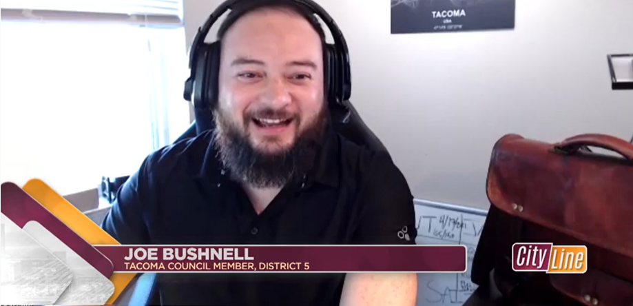CM Bushnell on TV Tacoma’s CityLine program