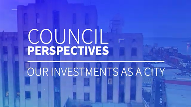 Screen shot of video header saying "Council Perspectives"