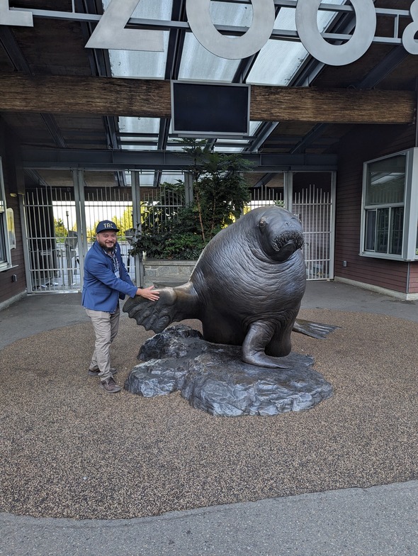 CM Bushnell high-fiving E.T.