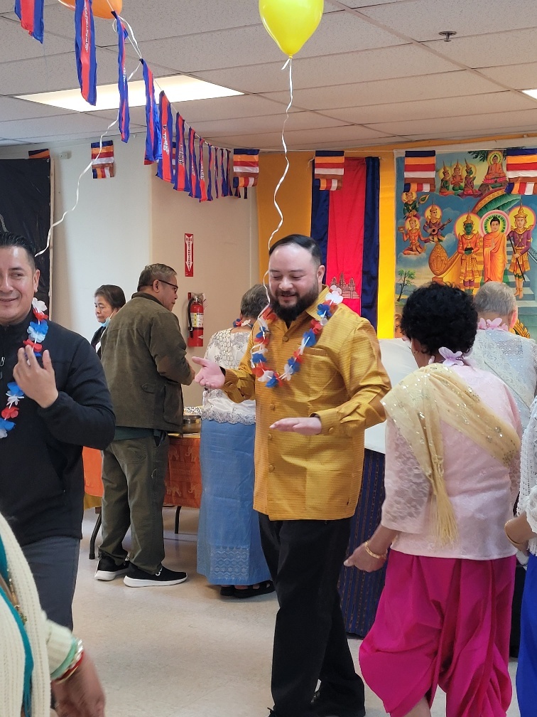I attended the Cambodian New Year celebration for our seniors at the Korean Women's Association in April.
