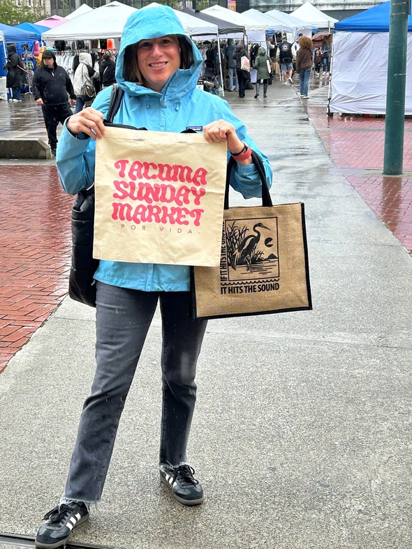 Tacoma Sunday Market on Broadway Avenue.