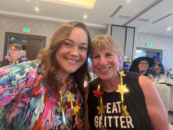 CM Rumbaugh with Carlyn Sampson, executive Director of Rebuilding Hope, Sexual Assault Center for Pierce County.